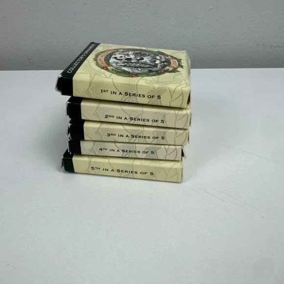 Disney Parks Happy Holidays Collector‎ Set 2000–2004 Mickey Minnie Boxed - Picture 13 of 16